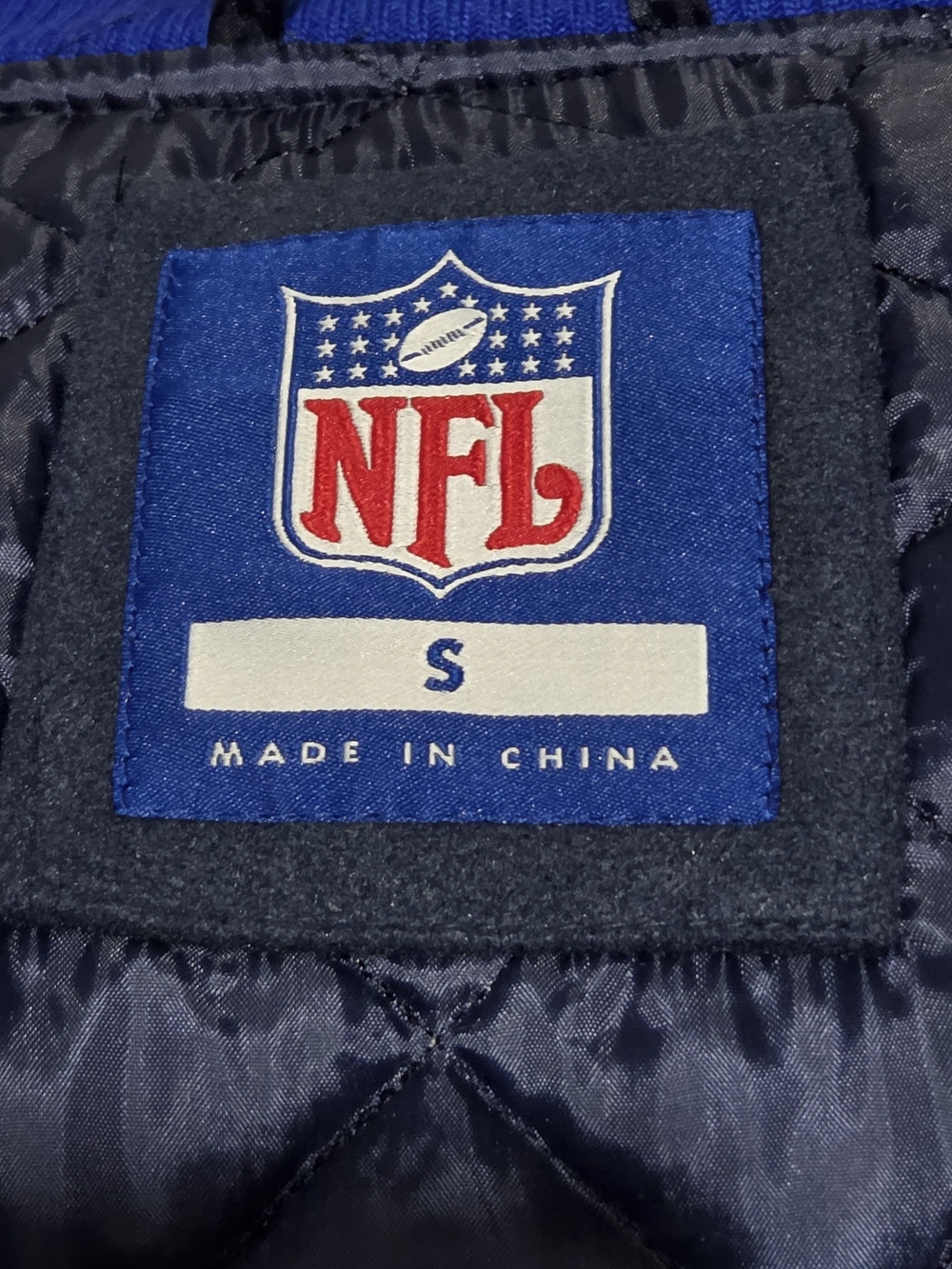 Men's Dallas Cowboys NFL Varsity Jacket Coat Blue/White Size S NWT - Picture 11 of 11